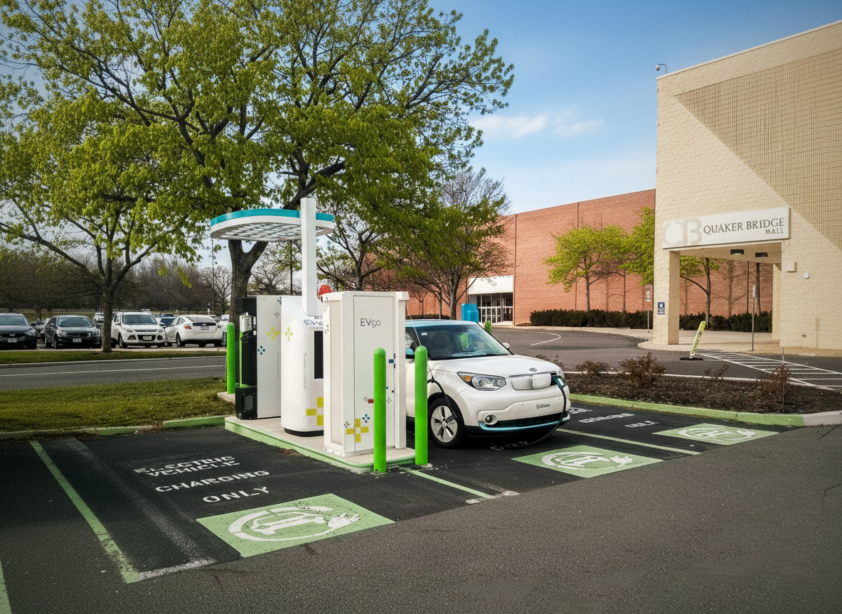 EVGO DCFC Charger at Quakerbridge Mall
