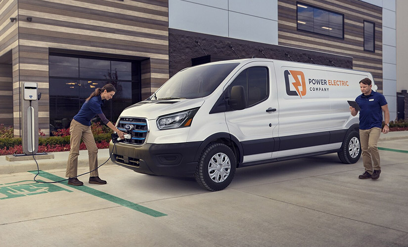 Ford Electric Van with Charger