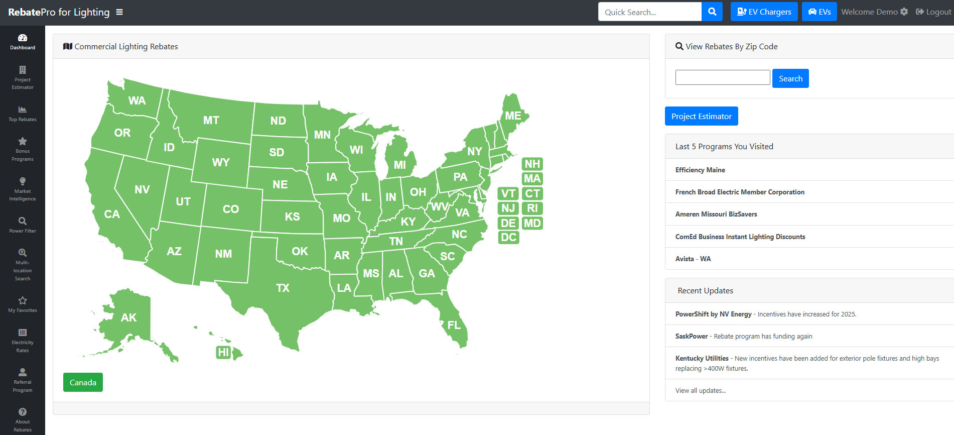 RebatePro for Lighting Homescreen Screenshot