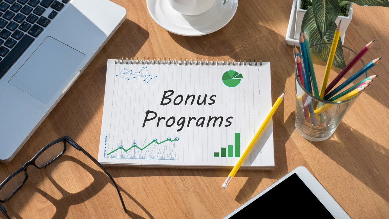 Bonus programs on a notebook